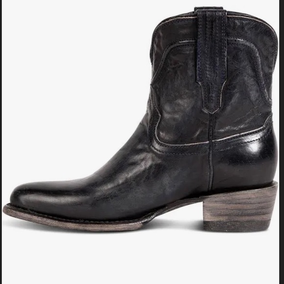 Freebird Leather black boots - Zamora cowboy ankle booties - Picture 5 of 8